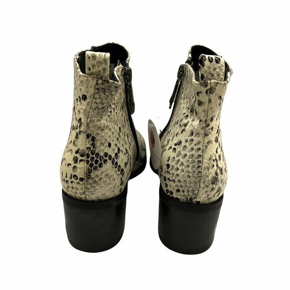 Blondo Women's NWT Elvina Snake Embossed Leather Waterproof Ankle Booties Size 7 - Picture 5 of 9